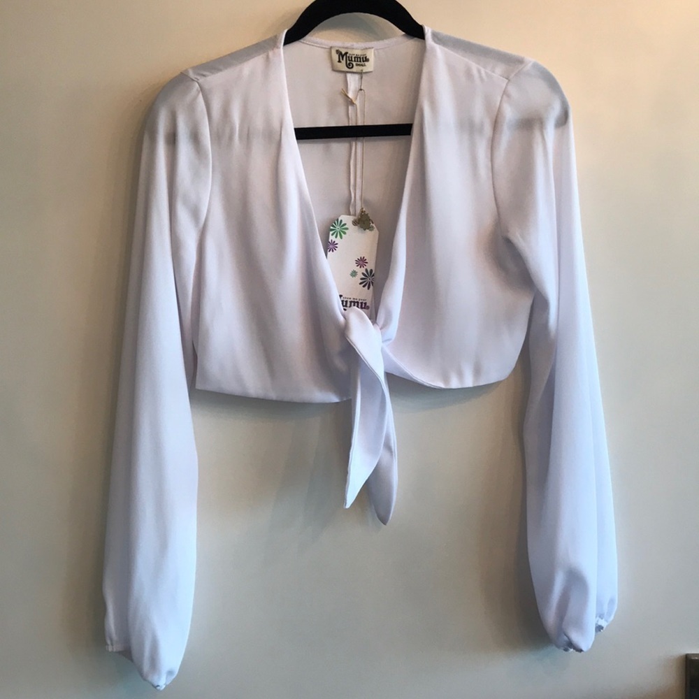 Show me your mumu white crop top